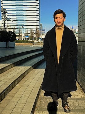 「International Gallery BEAMS（インターナショナルギャラリービームス）のアイテム（その他アウター）」を使った、4n5o-さん（メンズ・168cm）の冬コーディネート
