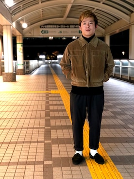 「N.HOOLYWOOD」｜「アイテム（ローファー）」を使った、4n5o-さん（メンズ・168cm）の秋コーディネート