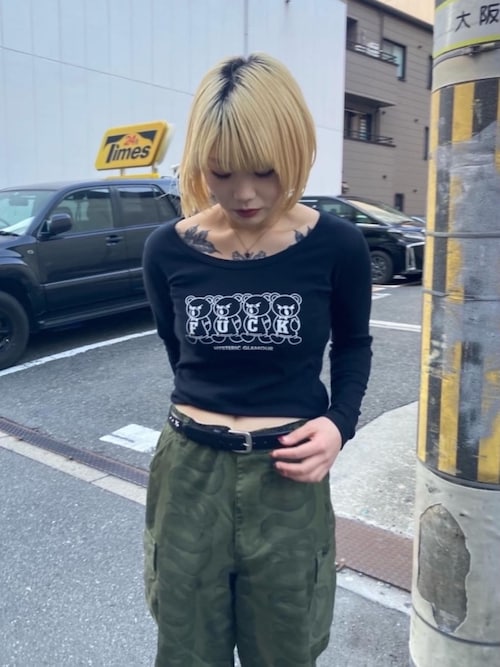 HYSTERIC GLAMOUR カーゴパンツ SNAKE LOOP柄 6ポケット メンズ