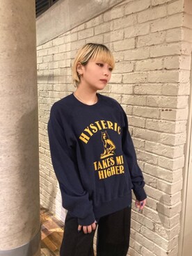 「らふこーで」｜「アイテム（スウェットパンツ）」を使った、日向さん（レディース・155cm）の春コーディネート