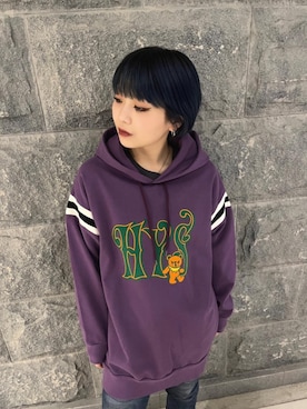 「HYSTERIC GLAMOUR（ヒステリックグラマー）のアイテム（ワンピース/ドレス）」を使った、日向さん（レディース・155cm）の春コーディネート