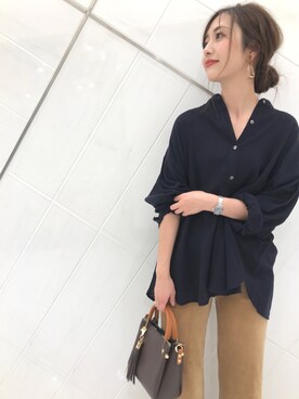 井上　裕美さん（レディース・158cm）の秋コーディネート