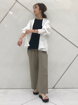 井上　裕美さん（レディース・158cm）の春コーディネート