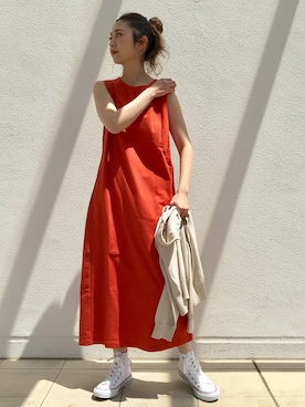 井上　裕美さん（レディース・158cm）の春コーディネート