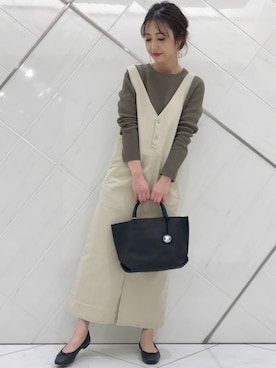 井上　裕美さん（レディース・158cm）の春コーディネート