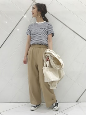 井上　裕美さん（レディース・158cm）の春コーディネート