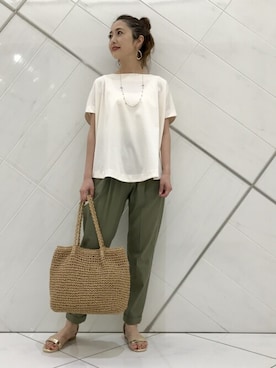 井上　裕美さん（レディース・158cm）の夏コーディネート