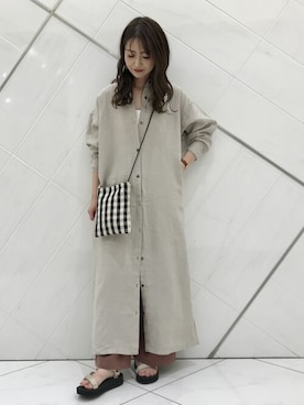 井上　裕美さん（レディース・158cm）の夏コーディネート