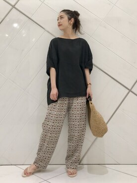 井上　裕美さん（レディース・158cm）の夏コーディネート