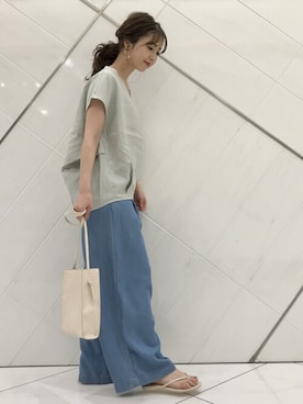 井上 裕美さん(レディース・158cm)の夏コーディネート