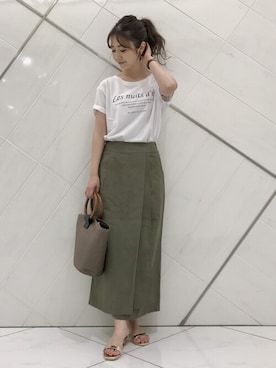 井上　裕美さん（レディース・158cm）の夏コーディネート