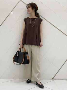 井上　裕美さん（レディース・158cm）の夏コーディネート