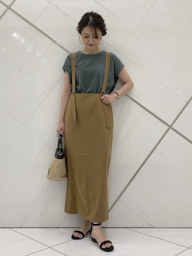 「FORK&SPOON」｜井上　裕美さん（レディース・158cm）の夏コーディネート