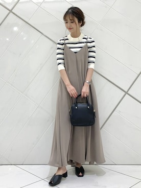 井上　裕美さん（レディース・158cm）の夏コーディネート