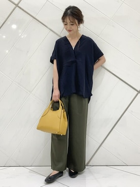 井上　裕美さん（レディース・158cm）の夏コーディネート