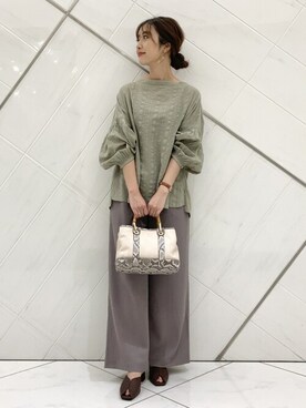 井上　裕美さん（レディース・158cm）の夏コーディネート