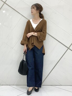 井上　裕美さん（レディース・158cm）の秋コーディネート