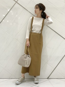 「FORK&SPOON」｜井上　裕美さん（レディース・158cm）の秋コーディネート