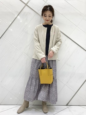 井上　裕美さん（レディース・158cm）の冬コーディネート