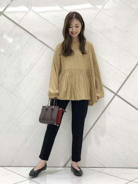 井上 裕美さん(レディース・158cm)の冬コーディネート