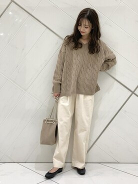 井上　裕美さん（レディース・158cm）の冬コーディネート