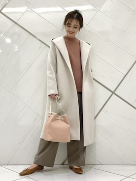 井上　裕美さん（レディース・158cm）の冬コーディネート