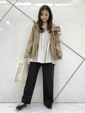 井上　裕美さん（レディース・158cm）の冬コーディネート