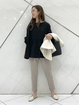 井上　裕美さん（レディース・158cm）の冬コーディネート