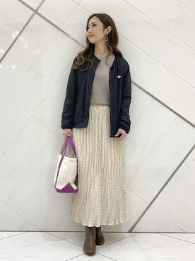 井上　裕美さん（レディース・158cm）の冬コーディネート