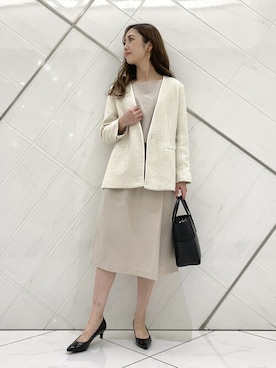 井上　裕美さん（レディース・158cm）の冬コーディネート