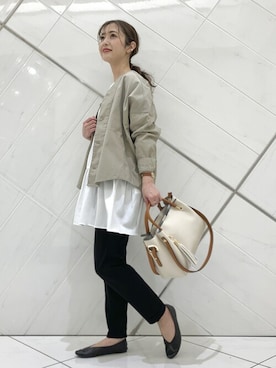 井上　裕美さん（レディース・158cm）の春コーディネート