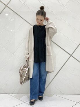 井上　裕美さん（レディース・158cm）の春コーディネート