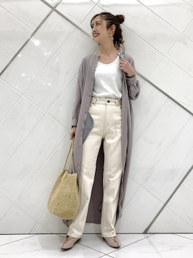 井上　裕美さん（レディース・158cm）の春コーディネート