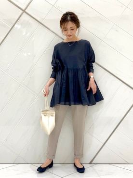 井上　裕美さん（レディース・158cm）の春コーディネート