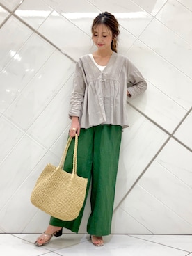 井上　裕美さん（レディース・158cm）の春コーディネート