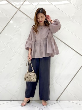 井上　裕美さん（レディース・158cm）の春コーディネート