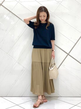 井上　裕美さん（レディース・158cm）の夏コーディネート