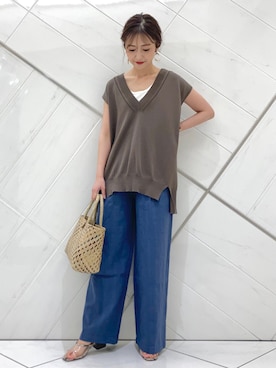 井上　裕美さん（レディース・158cm）の夏コーディネート