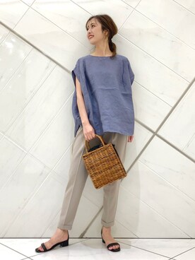 井上　裕美さん（レディース・158cm）の夏コーディネート