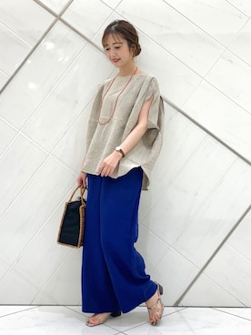 井上 裕美さん(レディース・158cm)の夏コーディネート