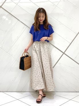 井上　裕美さん（レディース・158cm）の夏コーディネート