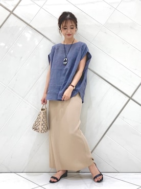 井上　裕美さん（レディース・158cm）の夏コーディネート