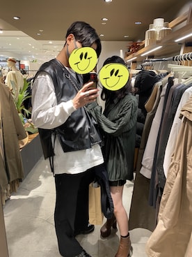 まめしばさん（メンズ・182cm）の秋コーディネート