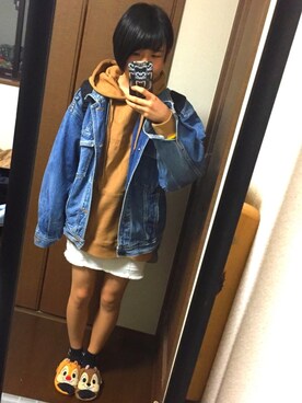 「MARCELO BURLON（マルセロ・バーロン）のアイテム（財布/小物）」を使った、た子さん（レディース・151cm）の春コーディネート