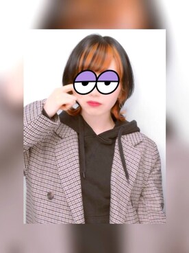 「chico_（チコ）のアイテム（ジャケット/アウター）」を使った、た子さん（レディース・151cm）の冬コーディネート