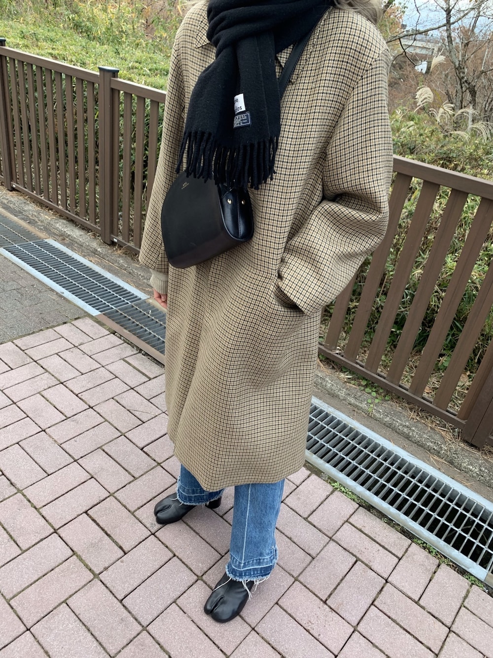 AURALEE（オーラリー）の「チェック ロングコート WOMEN（ステンカラー