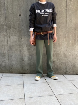 「ChuckTaylor」｜Kayoko Kashimaさん（レディース・163cm）の春コーディネート
