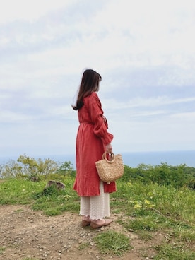 「slowmelly（スローメリー）のアイテム」を使った、𝚒𝚛𝚘. 🐈さん（レディース・165cm）の春コーディネート