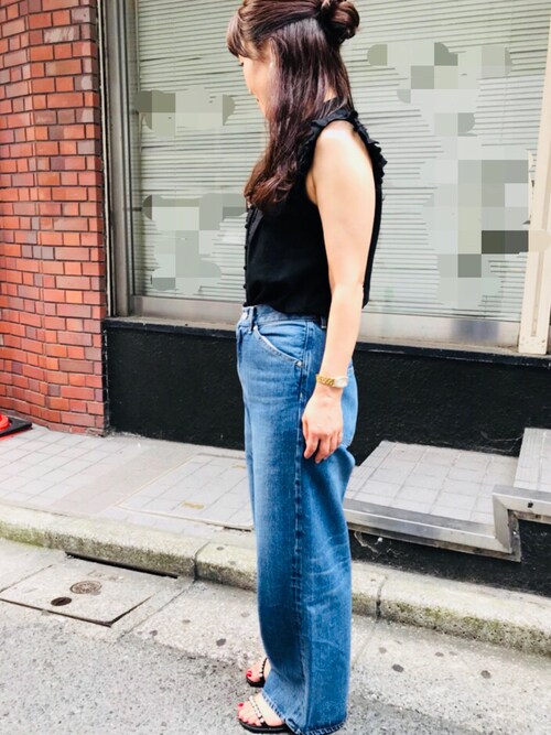 IENA 2018 セミワイド デニムパンツ 美品 超美品❣️IENA 今期完売  