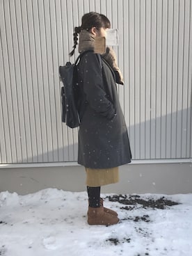 「Factor=（ファクターイコール）のアイテム（スカート）」を使った、YASI⑅◡̈さん（レディース・154cm）の冬コーディネート